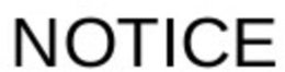 NOTICE