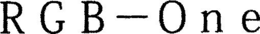 RGB - ONE