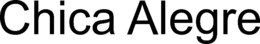 CHICA ALEGRE