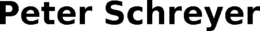 PETER SCHREYER