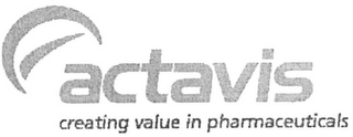 ACTAVIS CREATING VALUE IN PHARMACEUTICALS