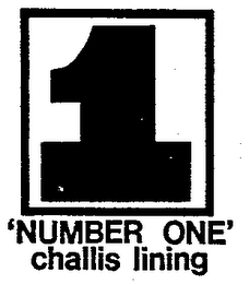 'NUMBER ONE' CHALLIS LINING