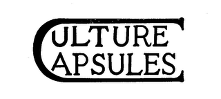 CULTURE CAPSULES