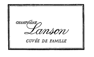 LANSON CUVEE DE FAMILLE