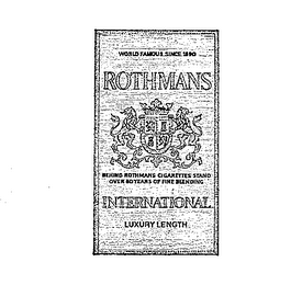 ROTHMANS INTERNATIONAL (PLUS OTHER NOTATIONS)