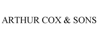 ARTHUR COX & SONS