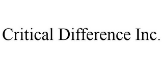 CRITICAL DIFFERENCE INC.