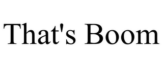 THAT'S BOOM