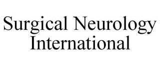 SURGICAL NEUROLOGY INTERNATIONAL