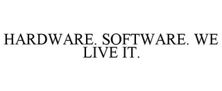 HARDWARE. SOFTWARE. WE LIVE IT.