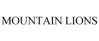 MOUNTAIN LIONS
