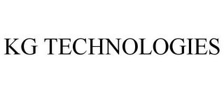 KG TECHNOLOGIES