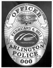 OFFICER NORTH TEXAS XLV FEBRUARY 6, 2001 COWBOYS STADIUM ARLINGTON POLICE