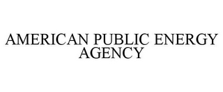 AMERICAN PUBLIC ENERGY AGENCY