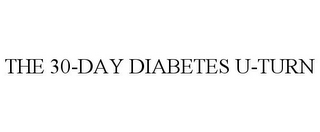 THE 30-DAY DIABETES U-TURN