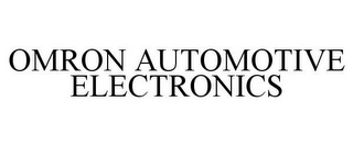 OMRON AUTOMOTIVE ELECTRONICS
