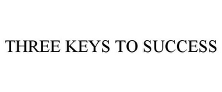 THREE KEYS TO SUCCESS