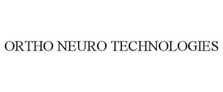 ORTHO NEURO TECHNOLOGIES