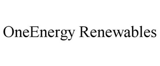ONEENERGY RENEWABLES