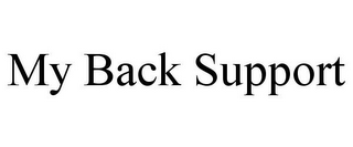 MY BACK SUPPORT