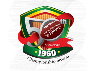 50TH ANNIVERSARY 1960 CHAMPIONSHIP SEASON WORLD CHAMPIONS 1960 EAGLES 17 PACKERS 13