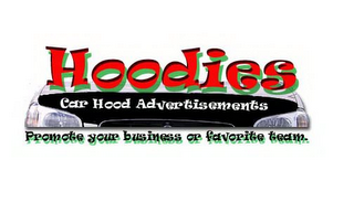 HOODIES CAR HOOD ADVERTISEMENTS PROMOTE YOUR BUSINESS OR FAVORITE TEAM.