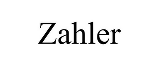 ZAHLER