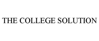 THE COLLEGE SOLUTION