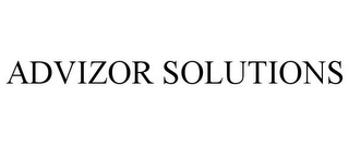 ADVIZOR SOLUTIONS