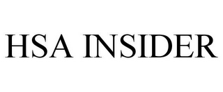 HSA INSIDER