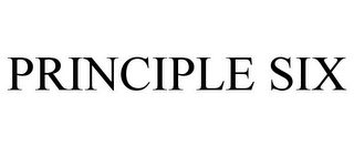 PRINCIPLE SIX