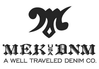 M MEK USA DNM A WELL TRAVELED DENIM CO