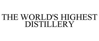 THE WORLD'S HIGHEST DISTILLERY