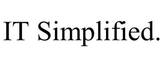 IT SIMPLIFIED.