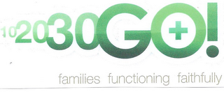 10 20 30 GO+! FAMILIES FUNCTIONING FAITHFULLY