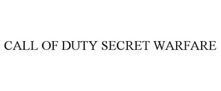 CALL OF DUTY SECRET WARFARE