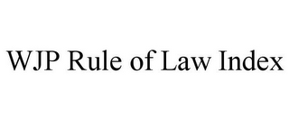 WJP RULE OF LAW INDEX