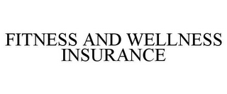 FITNESS AND WELLNESS INSURANCE