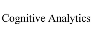 COGNITIVE ANALYTICS