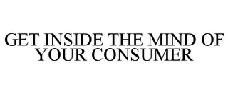 GET INSIDE THE MIND OF YOUR CONSUMER