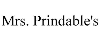 MRS. PRINDABLE'S