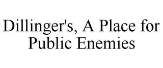 DILLINGER'S, A PLACE FOR PUBLIC ENEMIES