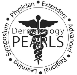 DERMATOLOGY PEARLS PHYSICIAN · EXTENDERS · ADVANCED · REGIONAL · LEARNING · SYMPOSIUM ·