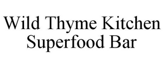 WILD THYME KITCHEN SUPERFOOD BAR