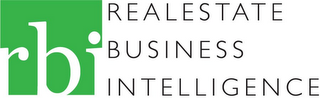 RBI REALESTATE BUSINESS INTELLIGENCE