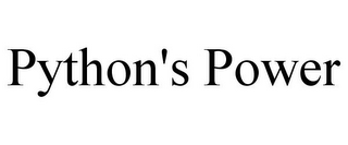 PYTHON'S POWER