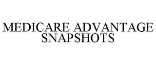 MEDICARE ADVANTAGE SNAPSHOTS