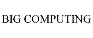 BIG COMPUTING