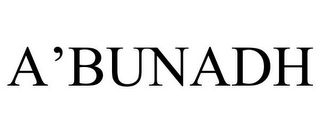 A'BUNADH