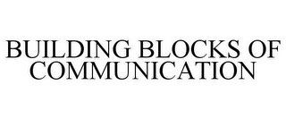 BUILDING BLOCKS OF COMMUNICATION